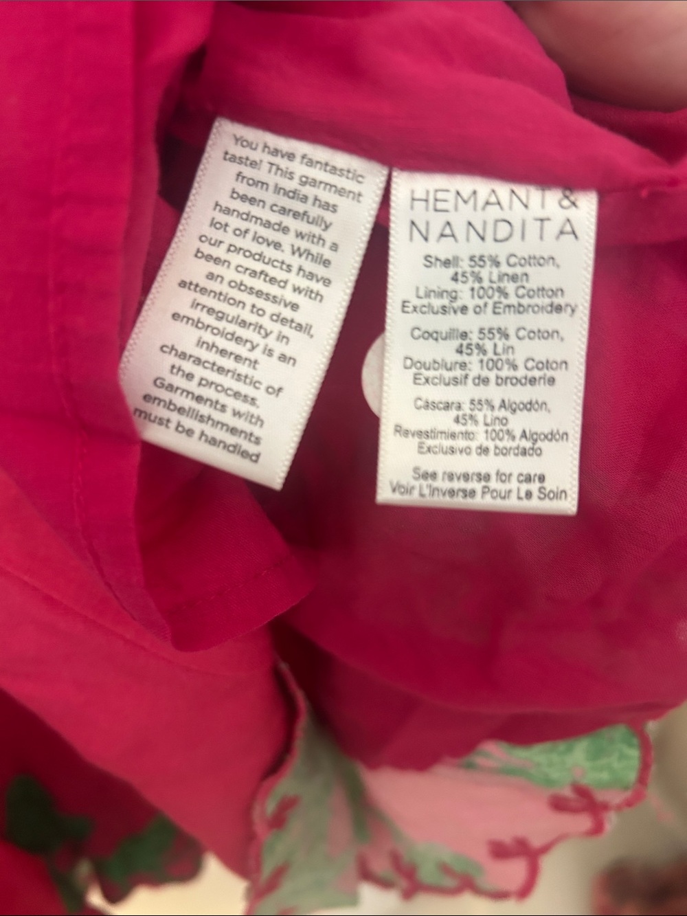 HEMANT & and NANDITA Goa Mini short Dress size XS - Picture 9 of 11